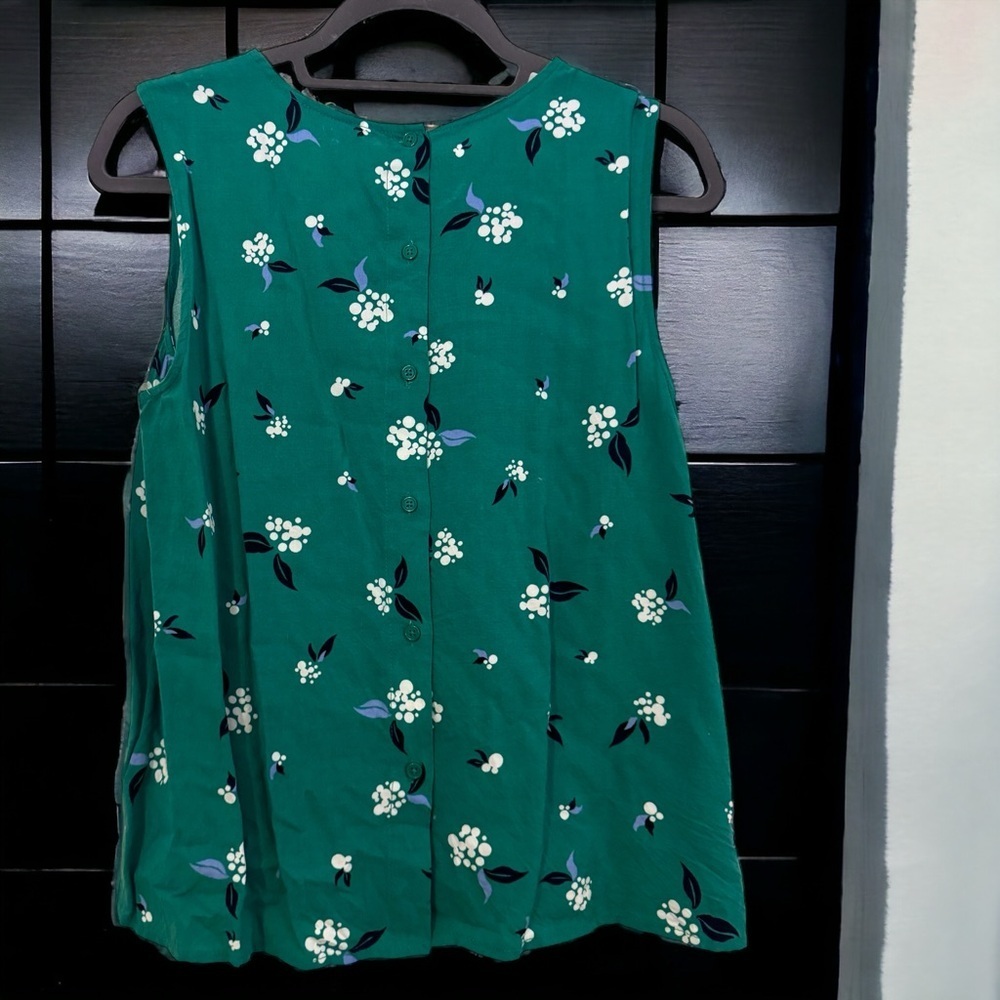 Popsugar Sleeveless Green Top - Ladies Large - Like New, Tank Top - Picture 5 of 9